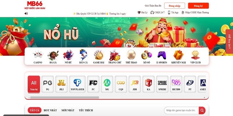 Danh mục sản phẩm của trang web cổng game thẻ bài Ev8 - Ev8